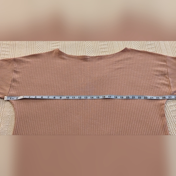 💥 5 for 25 💥 Boohoo 🦋dusty rose ribbed tunic 🦋 size 18 🦋 - Picture 8 of 10